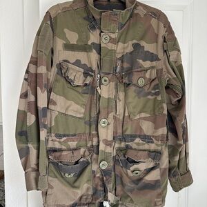 Vintage Camouflage Military Jacket